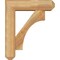 Ekena Millwork Westlake Craftsman Rough Sawn Bracket w/ Offset Brace, Western Red Cedar, 6"W x 20"D x 24"H BKT0604X20X24WTL04RWR - alternate 3